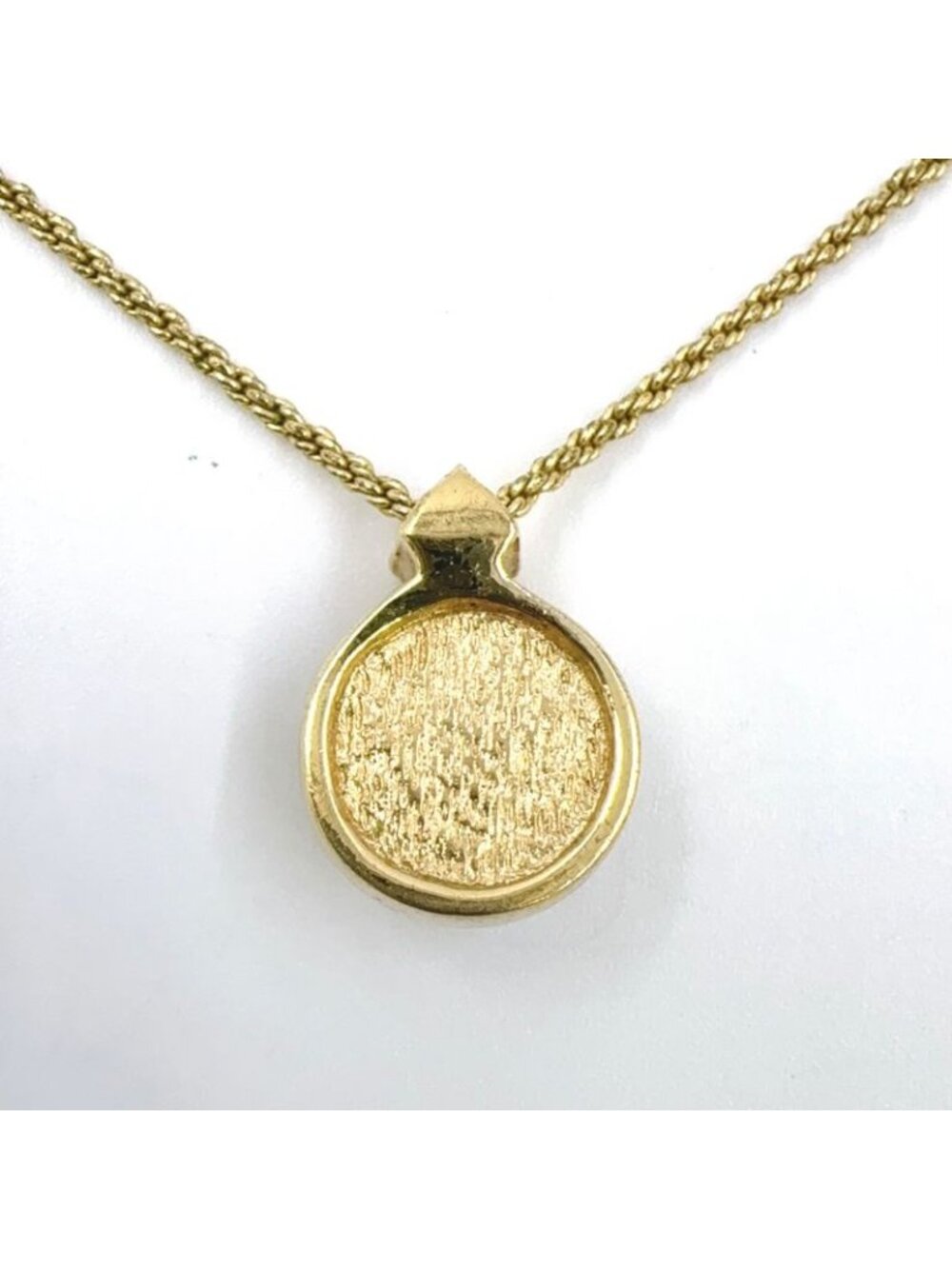 Dior Line Stone Faux Pearl Gold Necklace - Picture 3 of 13